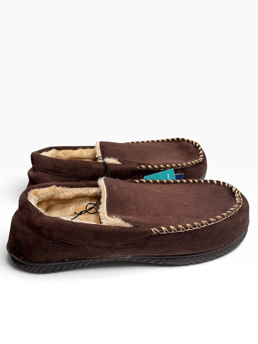 NWT Rockdove Brown Faux Fur Slippers - Size 8